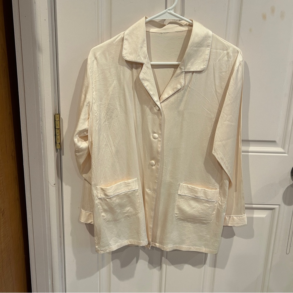 Cream Button-Up Shirt